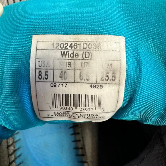 Brooks Ghost 10 Gray Aqua Teal 1202461B038 Athletic Sneakers Sz 8.5 Wide - Picture 11 of 12